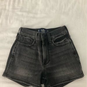 Hollister Black Jean Shorts